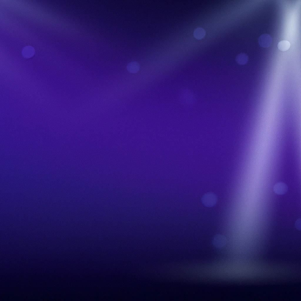 Abstract soft stage lights with violet and cyan gradient